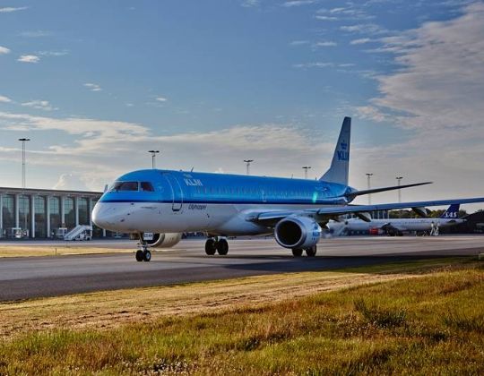 KLM-fly i Aalborg Lufthavn